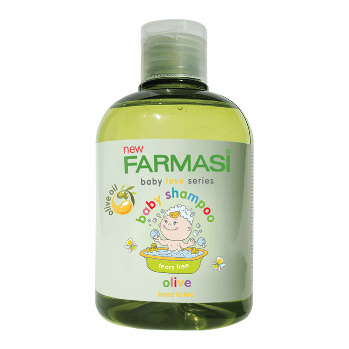  Gel tắm gội cho bé chiết xuất Ô-liu Farmasi Baby Shampoo Olive 