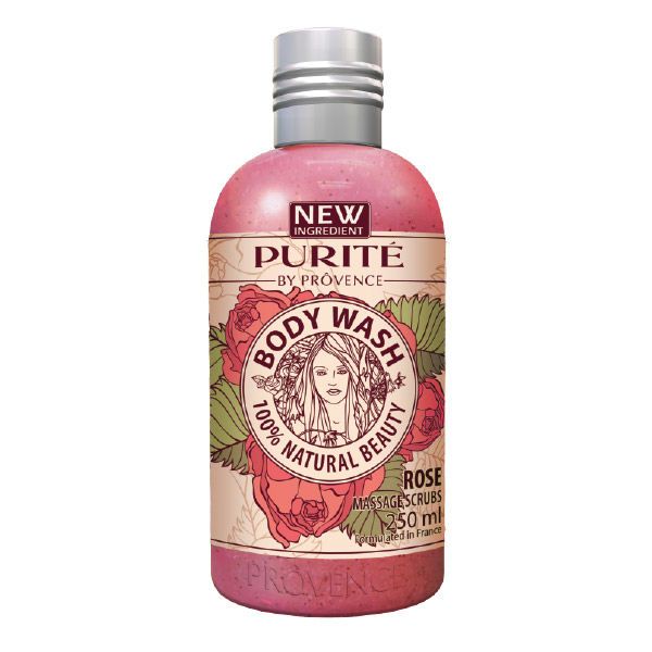  Sữa tắm dạng hạt massage hoa Hồng Rose Body Wash Purite by Provence 
