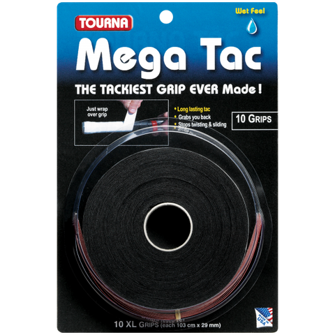 TOURNA MEGA TAC X10 Black - Quấn cán cuộn 10 đen (MT-10XL-BK)