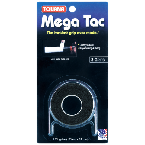 Quấn cán Made in Usa - TOURNA MEGA TAC X3 Quấn cán cuộn 3 đen (MT-BK)