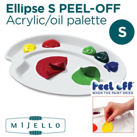 Bảng pha màu Mijello - Ellipse S PEEL-OFF Paint Palette