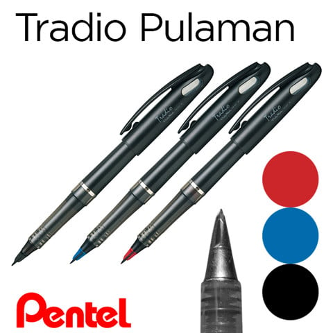 Bút Pentel Stylo Tradio, Đen/ Xanh/ Đỏ