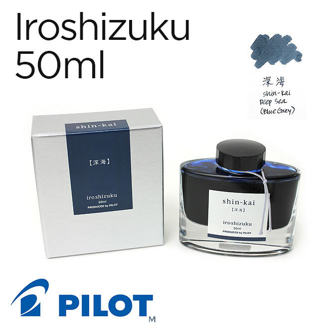 Mực Pilot Iroshizuku, 50ml, Shin-kai (Đại dương sâu thẳm) – Taipoz