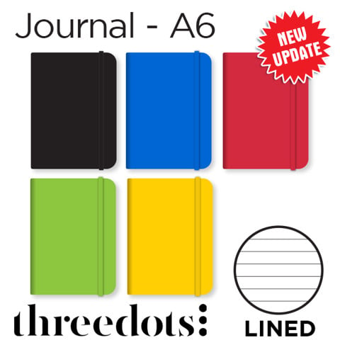 Sổ Threedots, khổ A6, lined