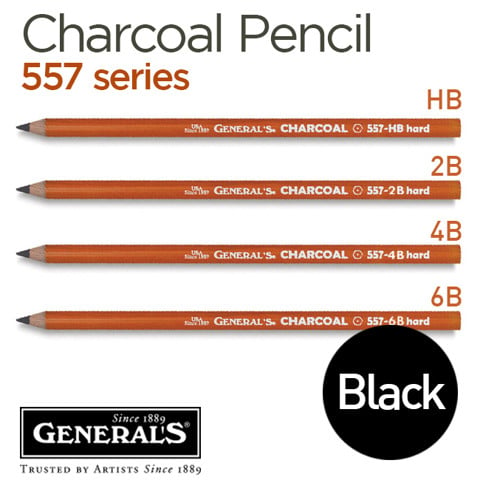 Chì charcoal đen General's 557 series