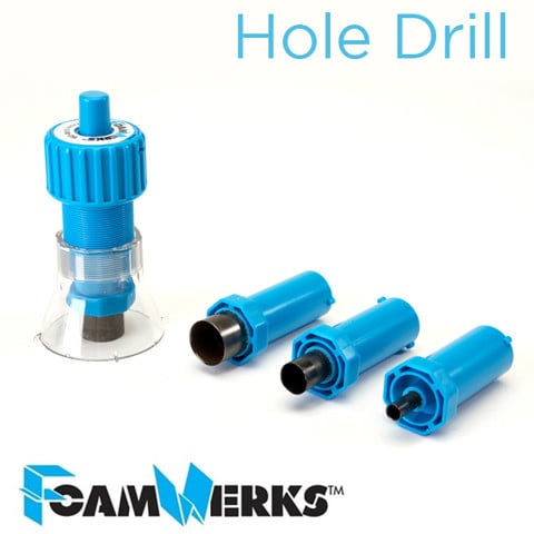 Dụng cụ đục foam 3 kích thước FoamWerks (Hole Drill)