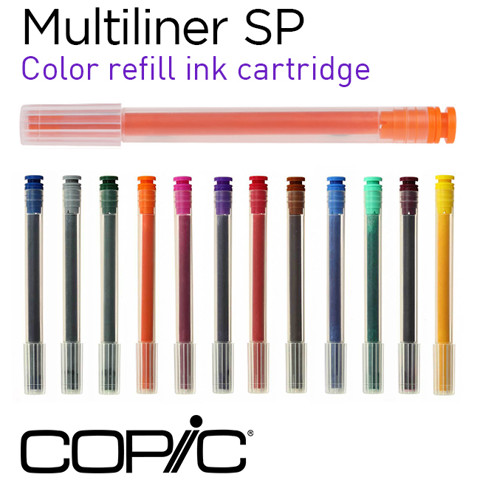 Mực nạp bút đi nét Copic Multiliner SP, 12 màu