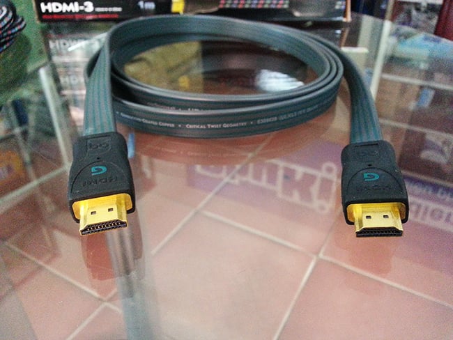Cáp HDMI 3m Audioquest HDMI-G dây dẹt, hỗ trợ full HD1080p, đầu mạ vàng 24K