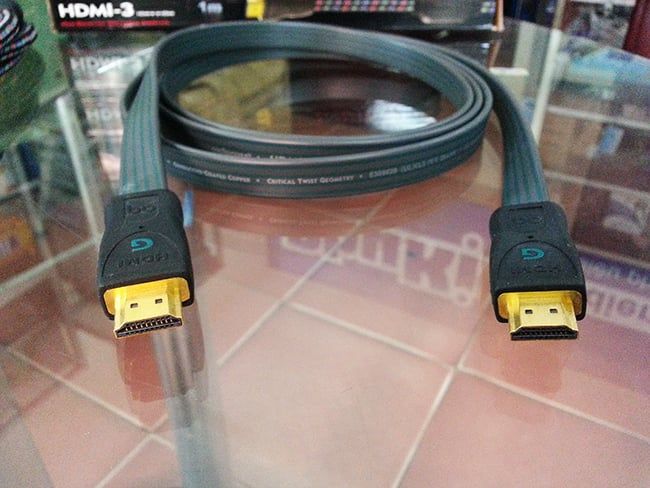 Cáp HDMI 1m Audioquest HDMI-G dây dẹt, hỗ trợ full HD1080p, đầu mạ vàng 24K