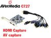 Card PCI-E to HDMI, AV, Svideo AverMedia C727, Card PCI phụ kiện điện tử