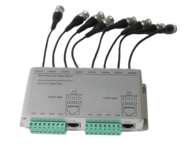 video balun cctv 8 channel