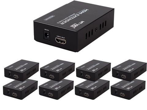 Bộ chia HDMI 8 cổng qua switch mạng LAN 200m MT-ED06