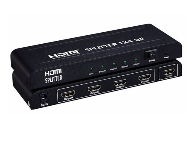 Bộ chia HDMI 1x4 | 8 Port, hỗ trợ 3D, Full HD1080P vỏ hợp kim B-GO