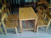 Bộ bàn 4 Ghế gỗ 33*33*60 HG 1