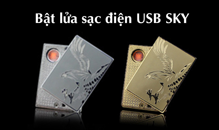 Bật lửa sạc điện USB SKY Hàn Quốc