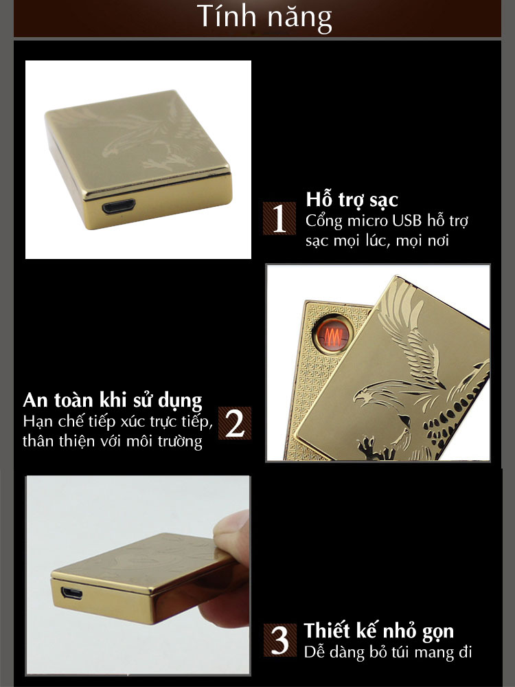 Bật lửa sạc điện USB SKY Hàn Quốc - 2