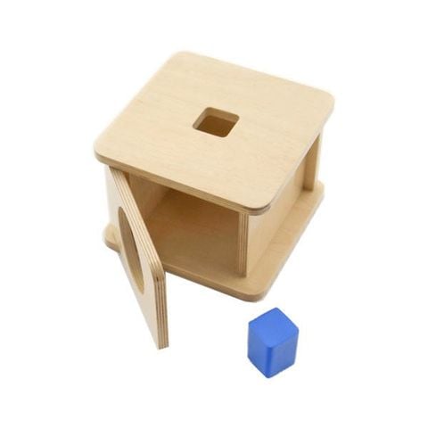 Đồ chơi hộp gỗ và hình khối<br>Imbucare Box with Square Prism