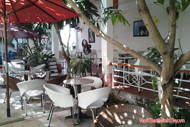 bàn ghế nhựa giả mây minh thy