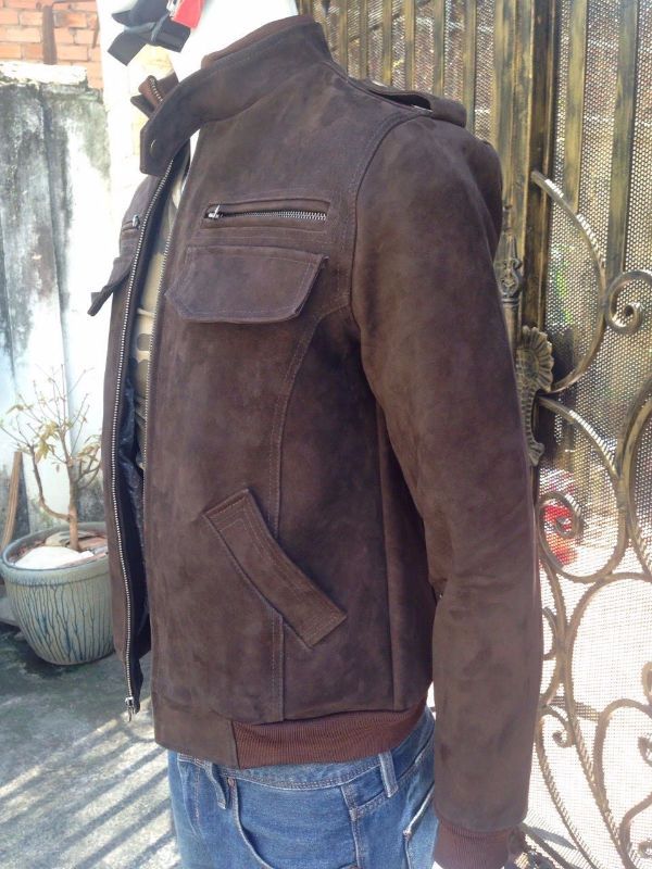 Áo nam da cừu lộn cao cấp AKD106