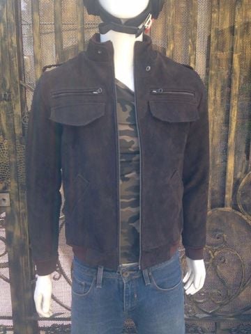 Áo nam da cừu lộn cao cấp AKD106