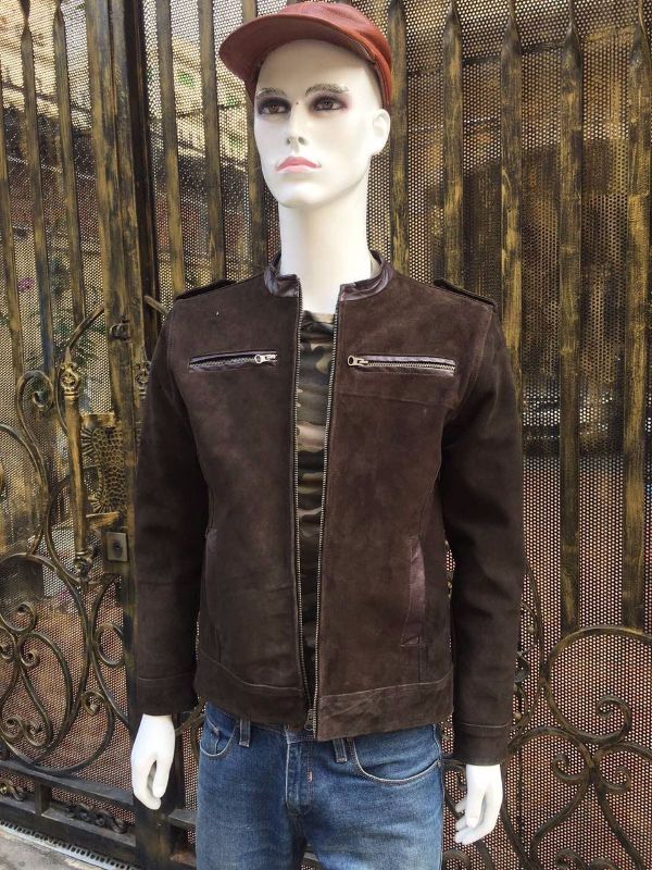 Áo nam da cừu lộn AKD108