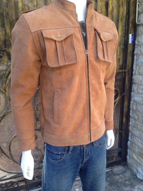 Áo nam da cừu lộn cao cấp AKD107