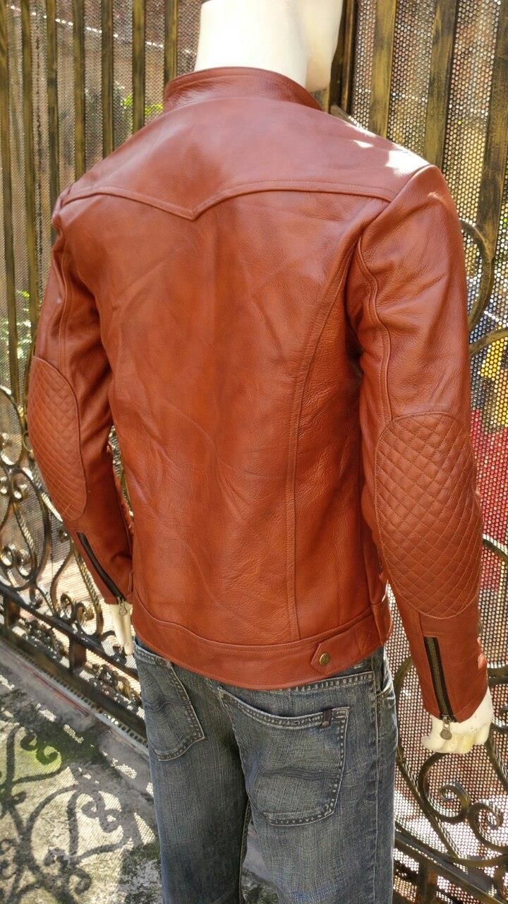 Áo Nam Da Bò Cao Cấp - Áo Da Thật 100% AKD122