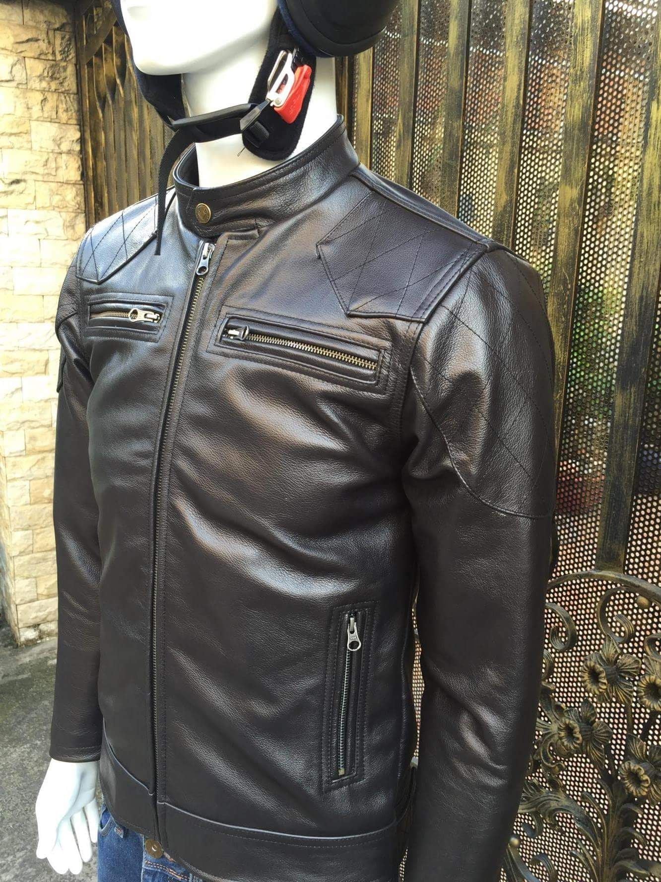 Áo Nam Da Bò Cao Cấp AKD136