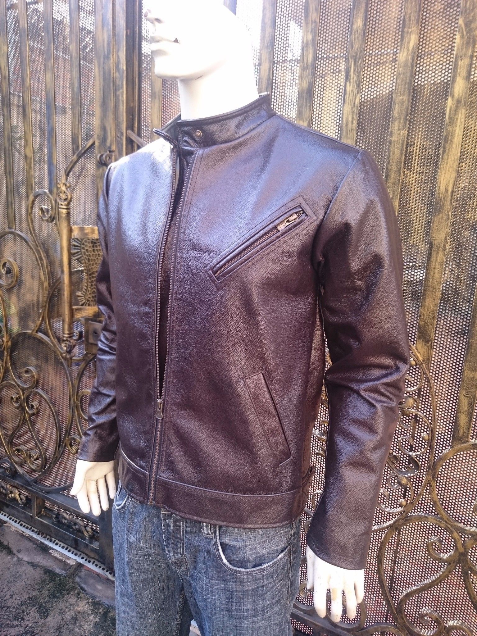 Áo Khoác Da Bò Nam Xịn AKD118