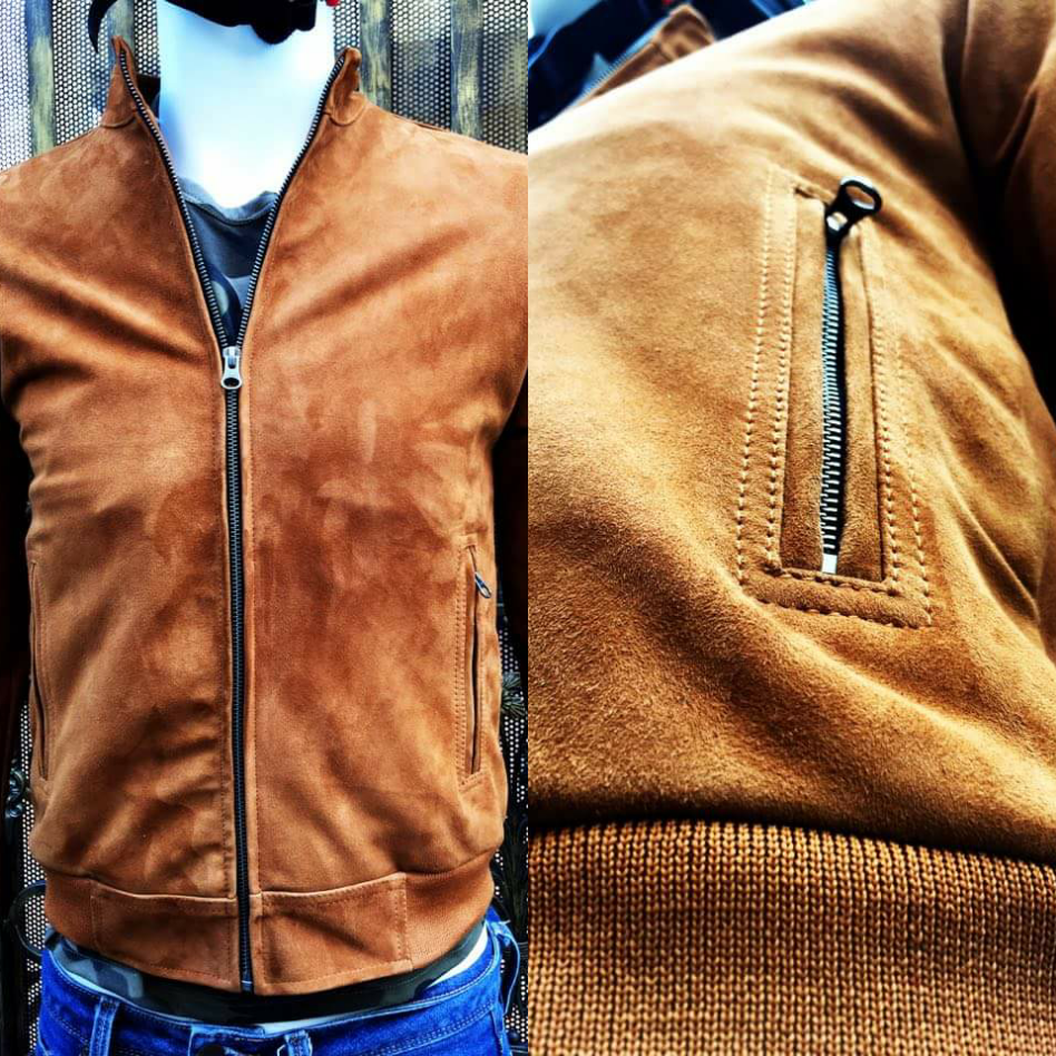 Áo nam da cừu cao cấp AKD139