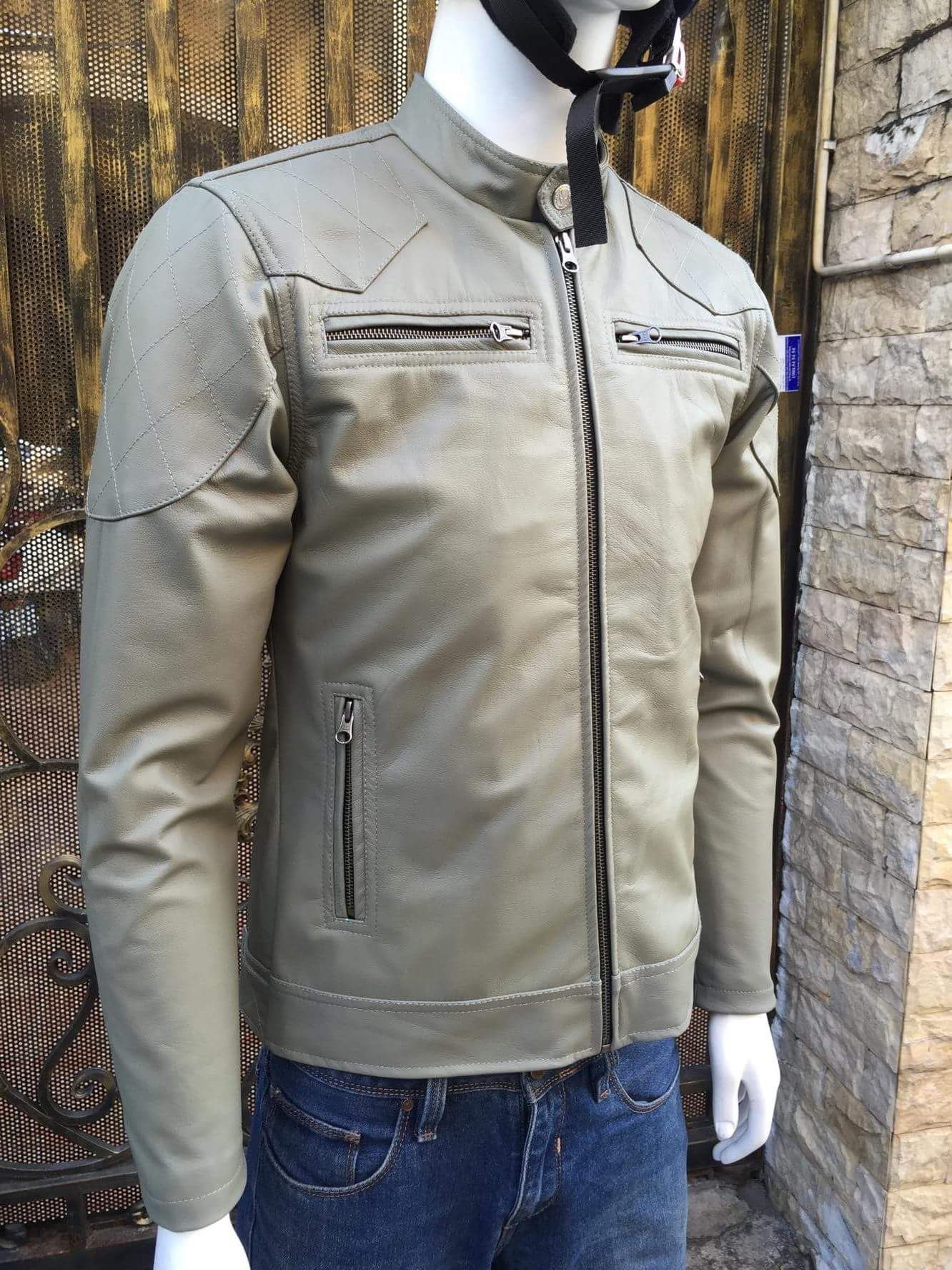 Áo nam da cừu cao cấp AKD137