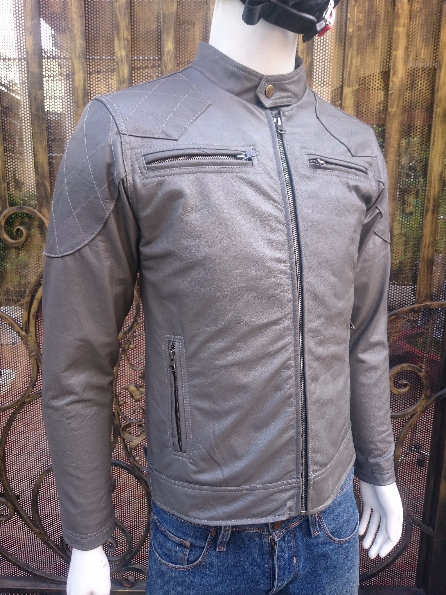 Áo Nam Da Bò Cao Cấp AKD102