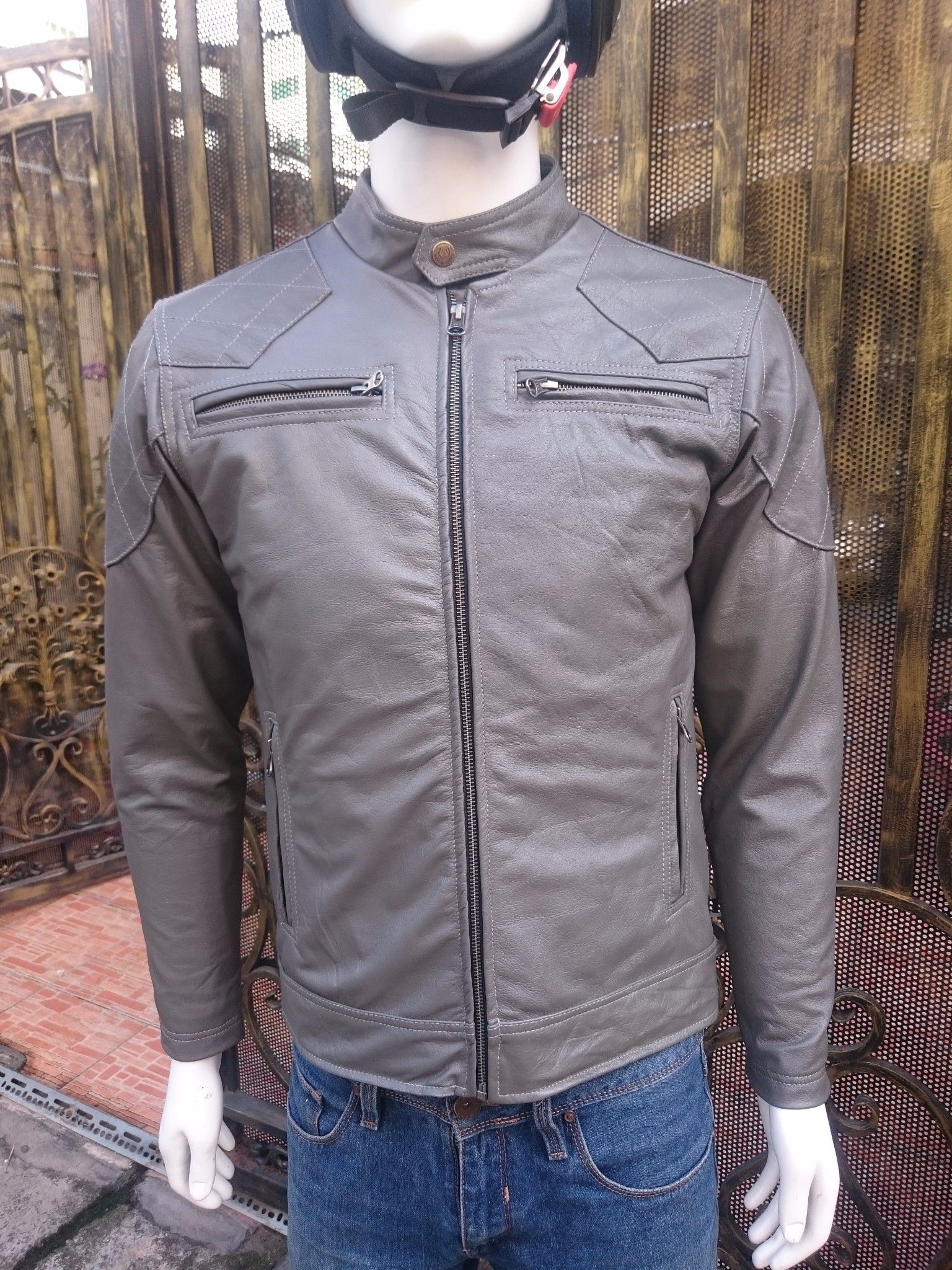 Áo Nam Da Bò Cao Cấp AKD102