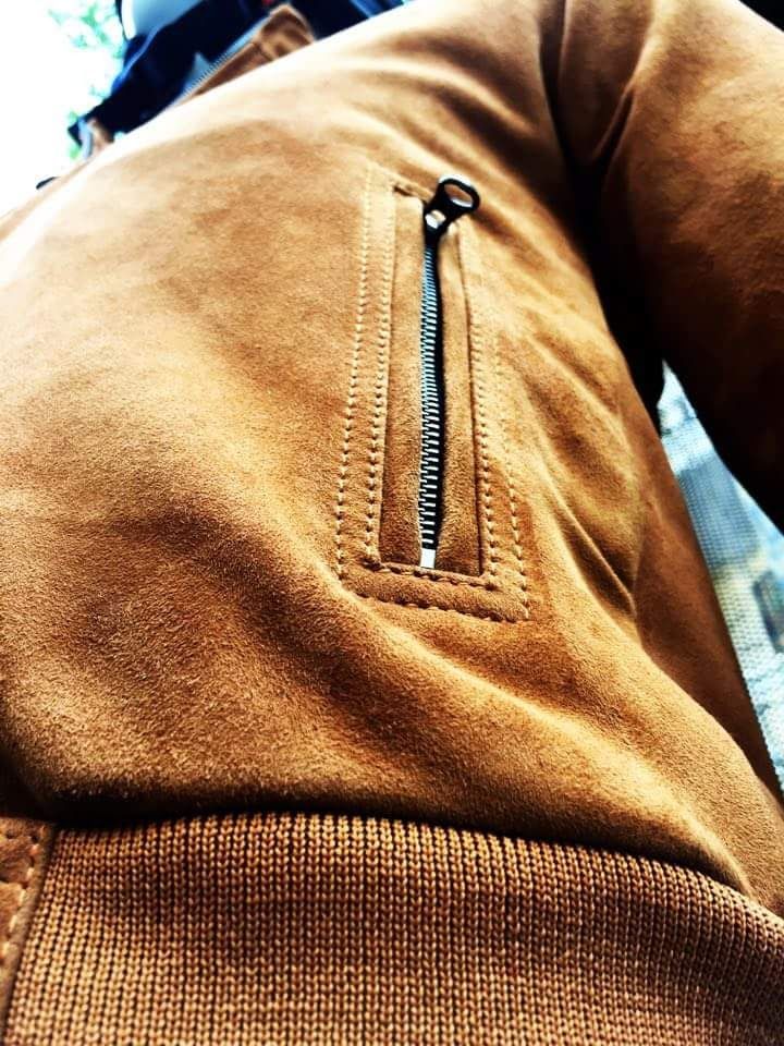 Áo nam da cừu lộn cao cấp AKD141