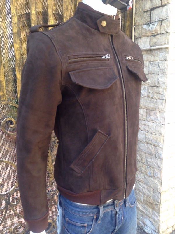 Áo nam da cừu lộn cao cấp AKD106