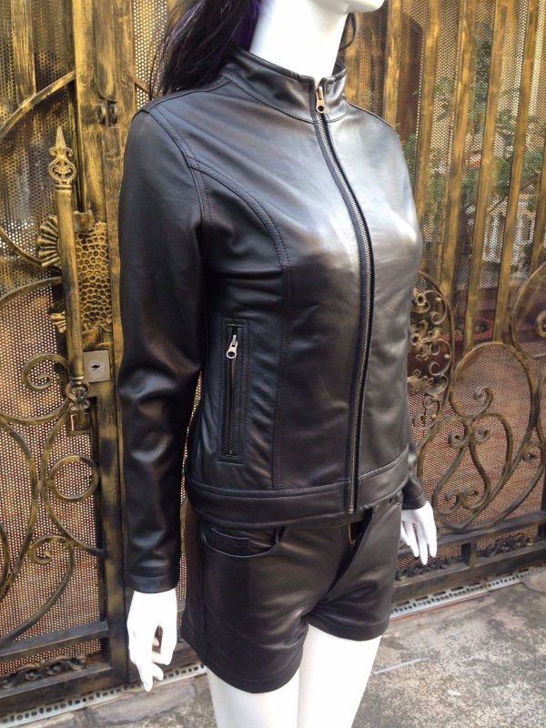 Áo nữ da bò cao cấp AKD013