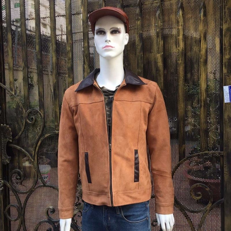 Áo nam da cừu lộn cao cấp AKD117