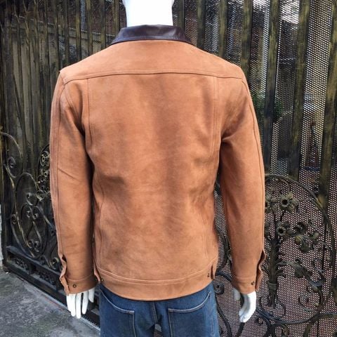 Áo nam da cừu lộn cao cấp AKD117