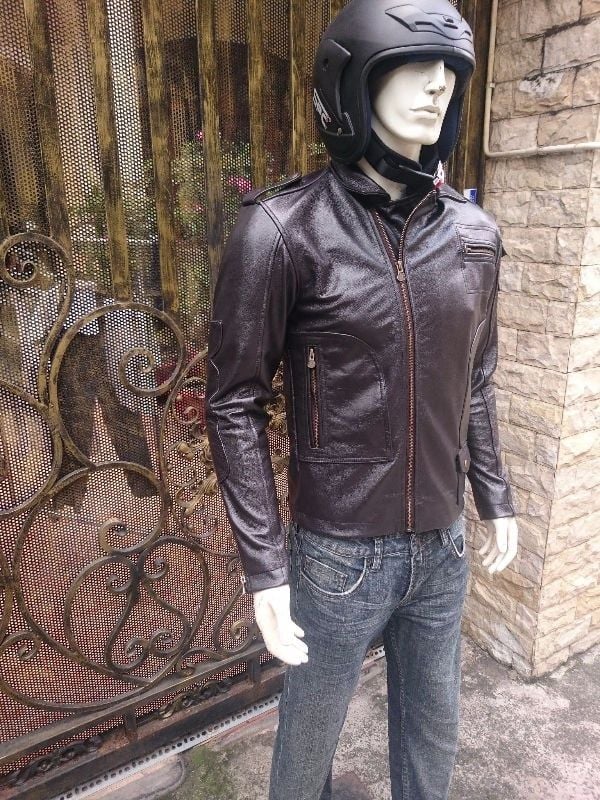 Áo Da Moto Da Bò Nam Cao Cấp AKD123