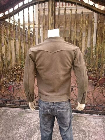 Áo nam da cừu lộn cao cấp AKD113