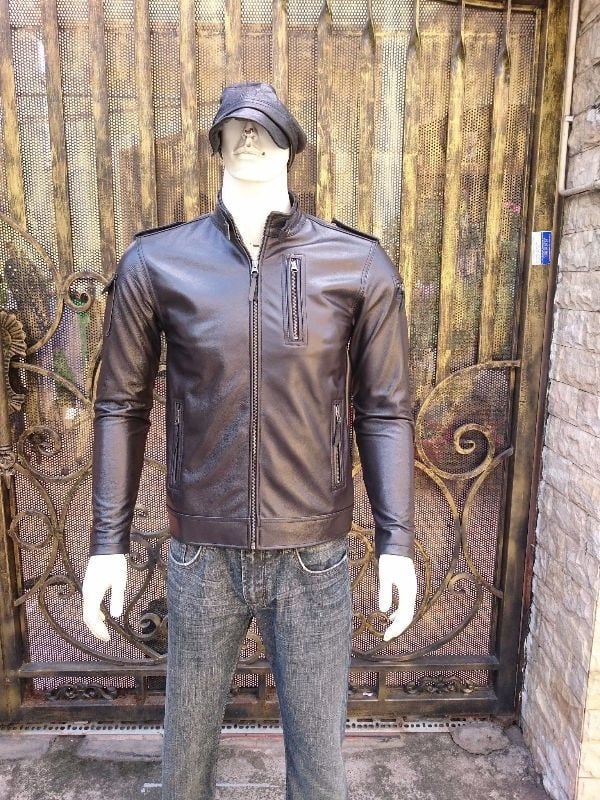 Áo da bò nam cao cấp AKD131