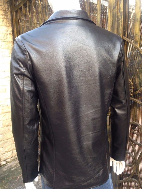 Áo vest da cừu nam cao cấp AKD146