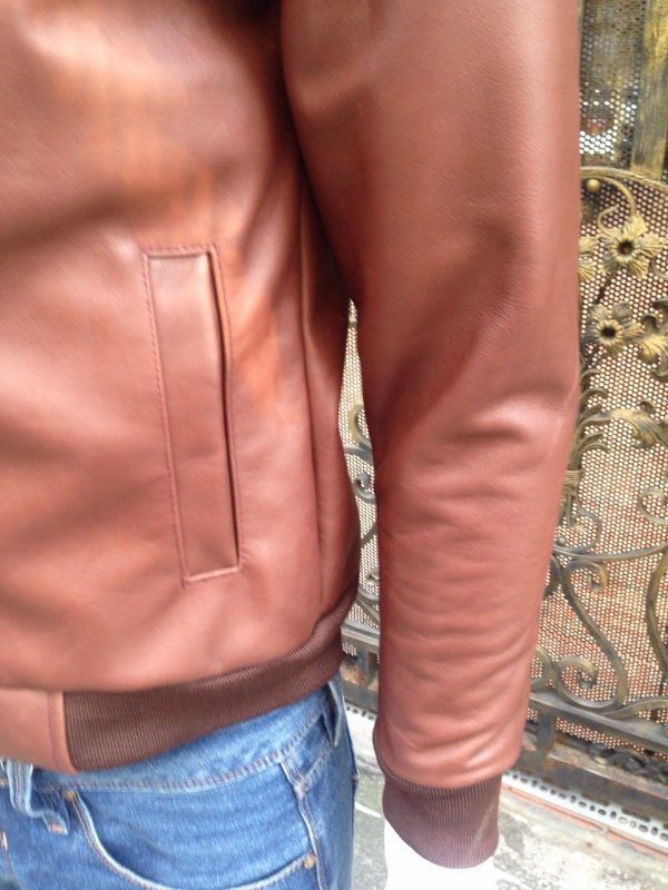 Áo Da Bò Nam Cao Cấp - Áo Da Thật - Áo Da Nam Xịn AKD144