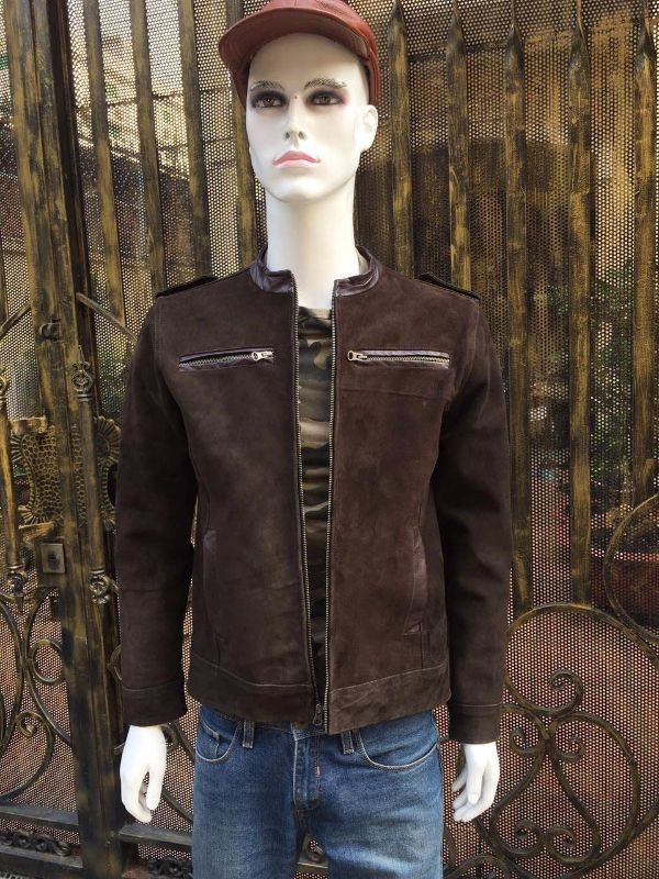 Áo nam da cừu lộn AKD108