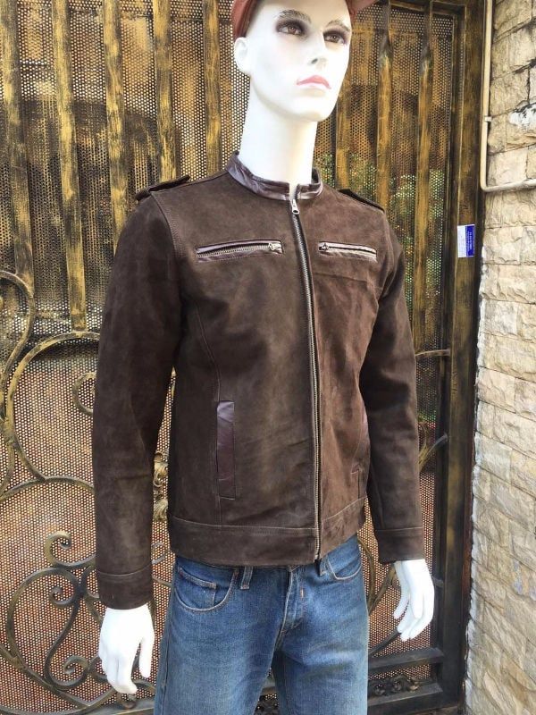 Áo nam da cừu lộn AKD108