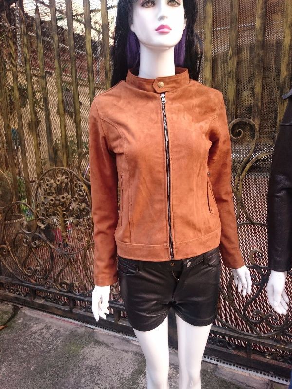 Áo nữ da cừu lộn cao cấp AKD015