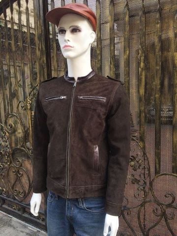 Áo nam da cừu lộn AKD108