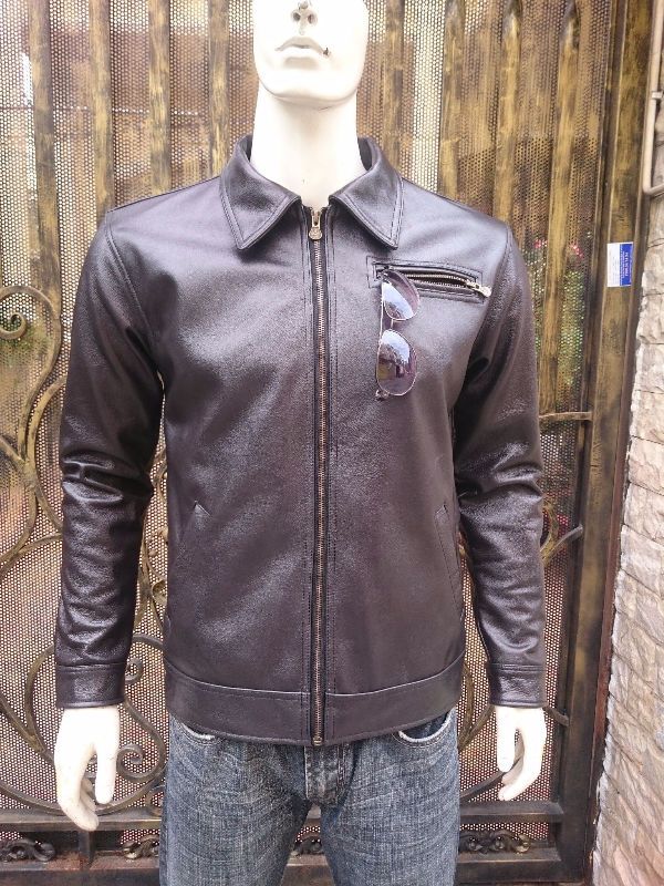 Áo Nam Da Bò Cao Cấp - Áo Da Thật - Áo Da Xịn AKD127