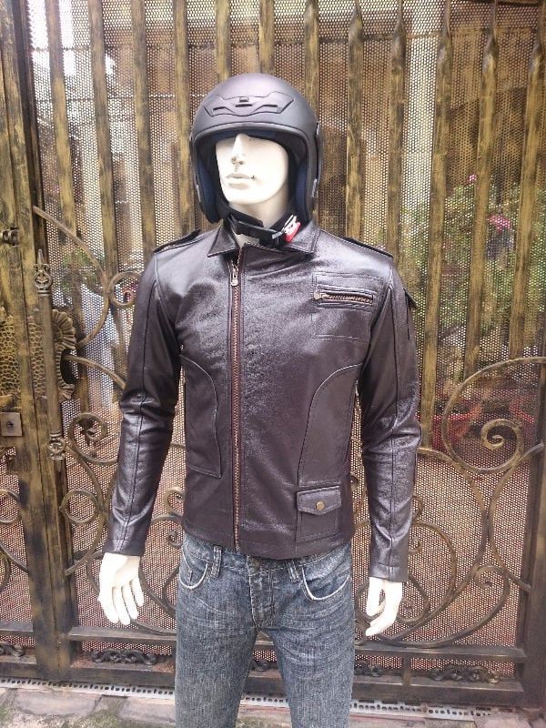 Áo Da Moto Da Bò Nam Cao Cấp AKD123