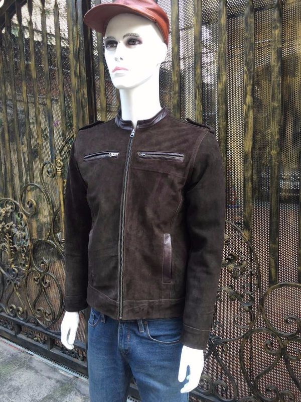 Áo nam da cừu lộn AKD108